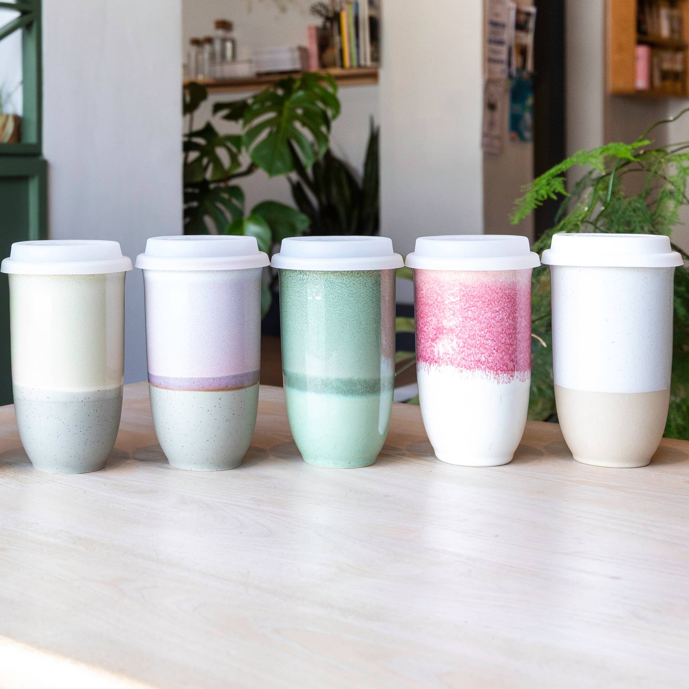 Dune 16oz Ceramic Travel Mug – (Includes Lid & Band)