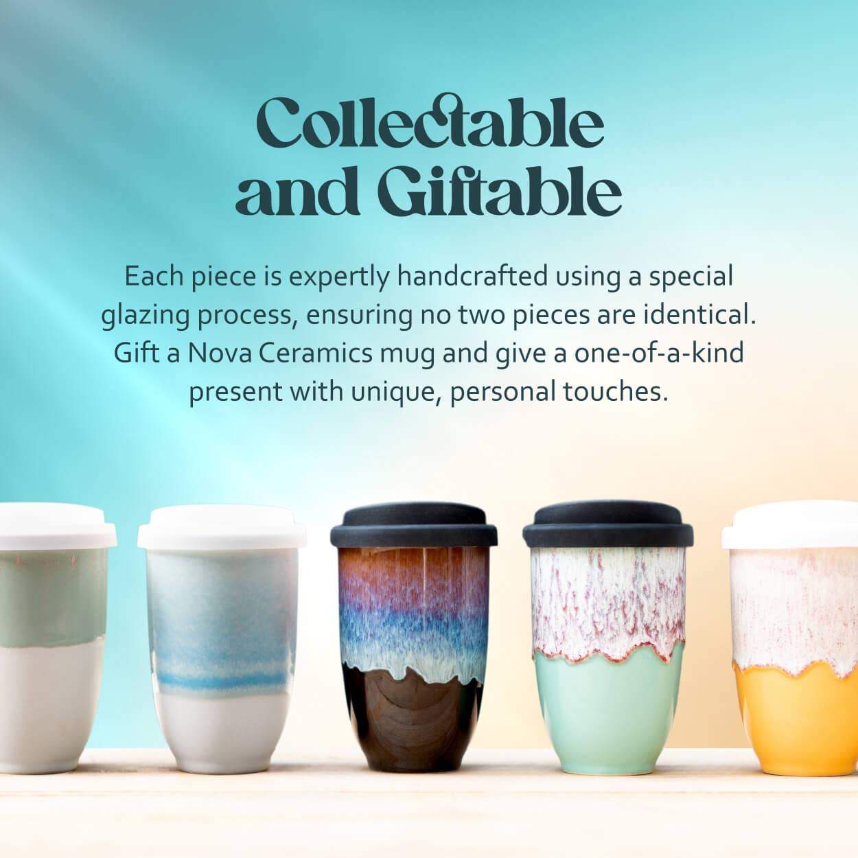 Lemon Ceramic Travel Cup 12oz | Reusable Coffee Cup