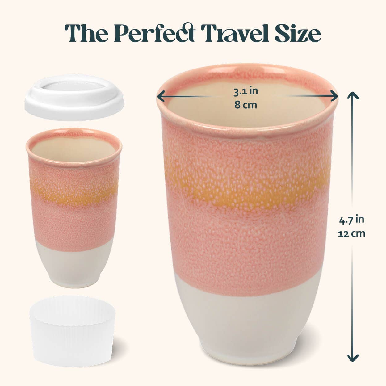 Afterglow 12oz Ceramic Travel Mug – Reusable