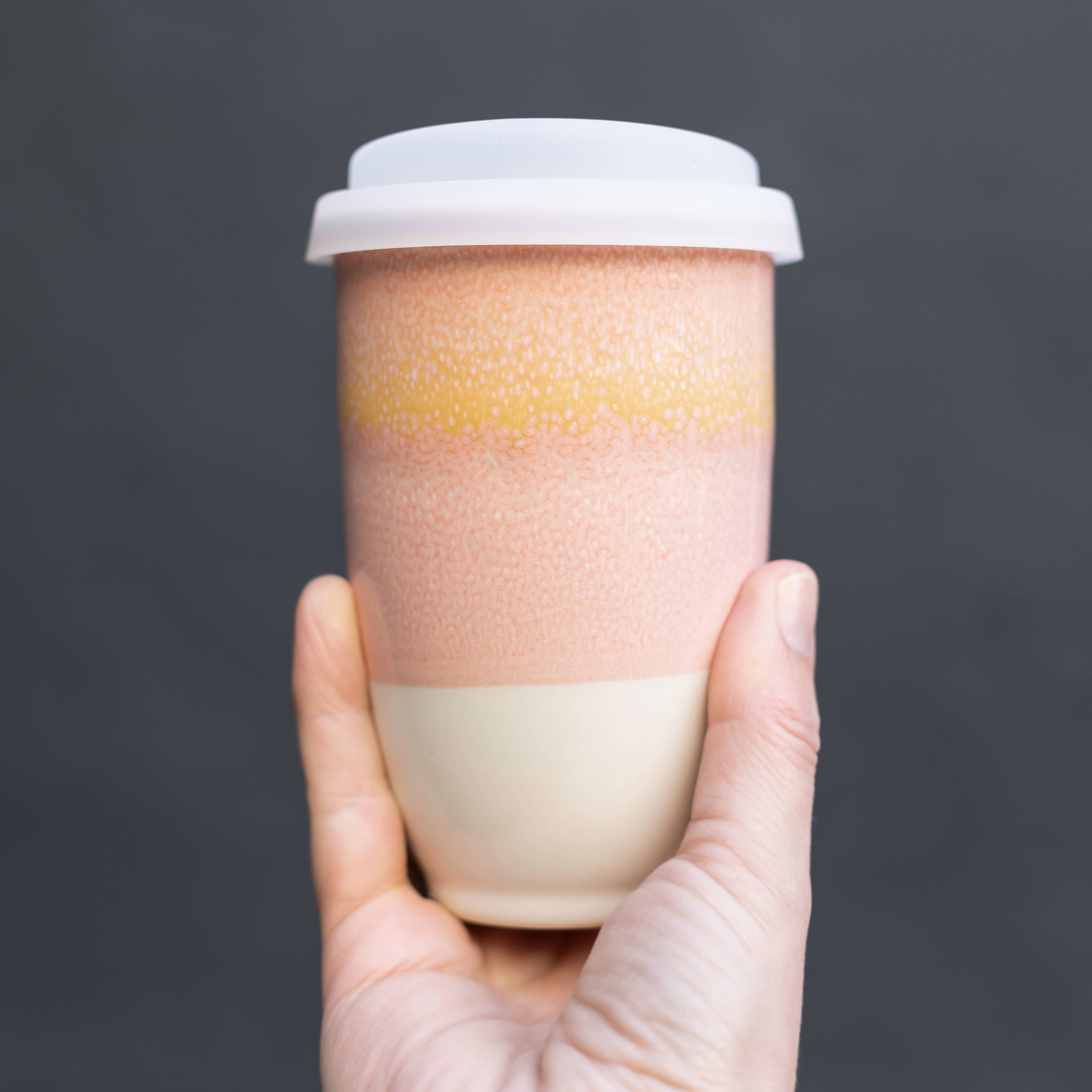 Afterglow 12oz Ceramic Travel Mug – Reusable