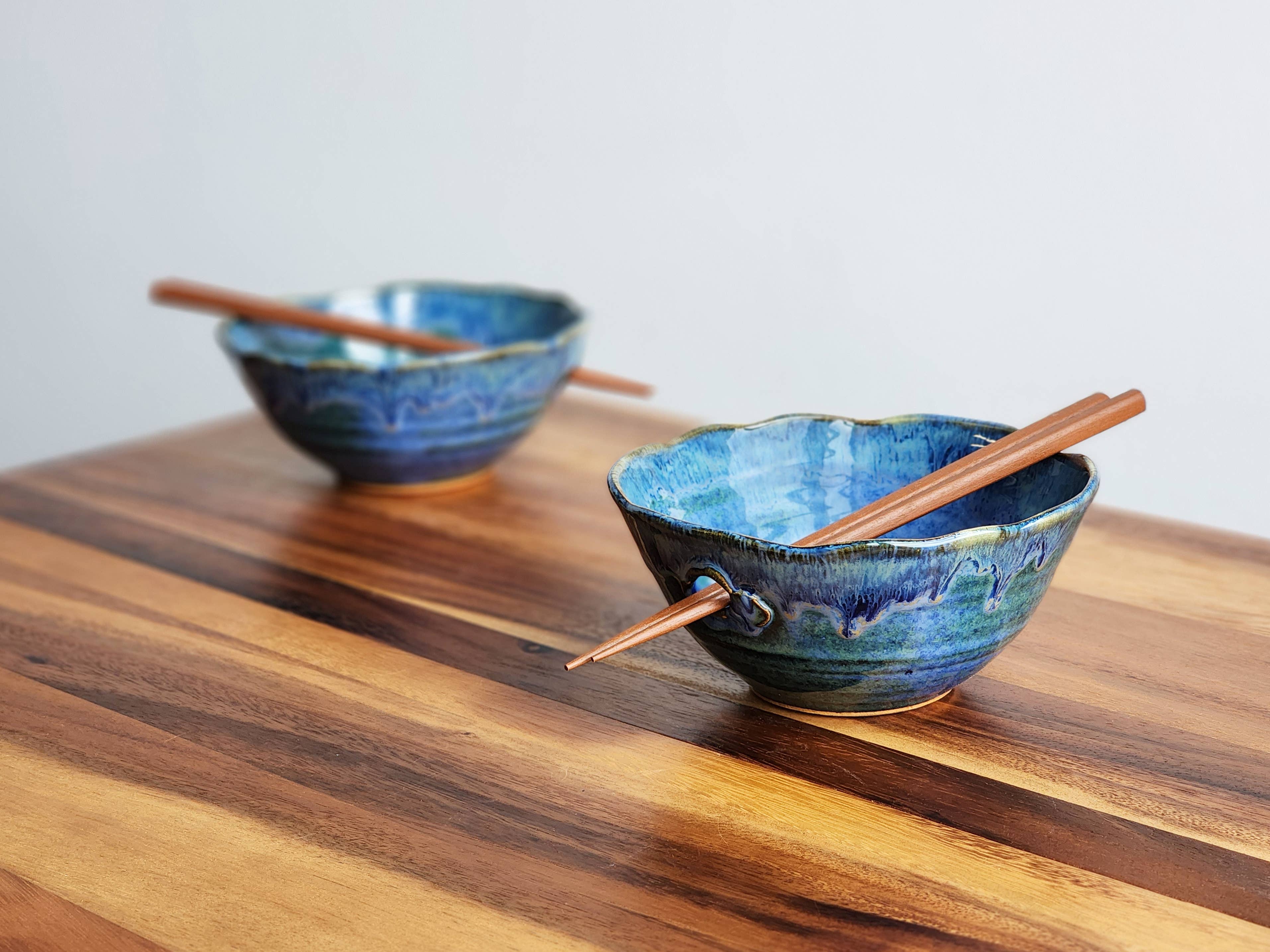 Ramen & Chopstick Bowls - Wavy Edge - Made to Order