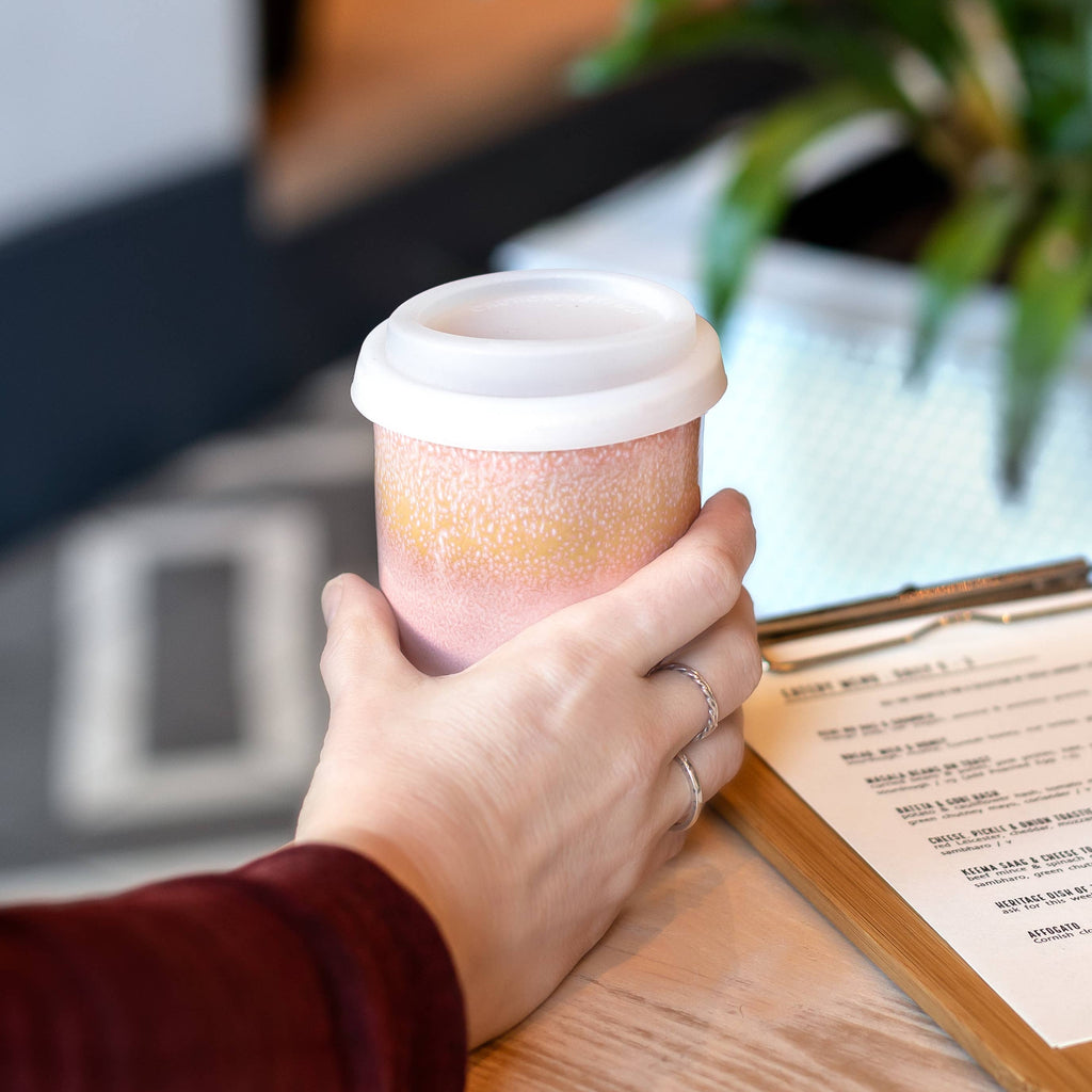 Afterglow 12oz Ceramic Travel Mug – Reusable