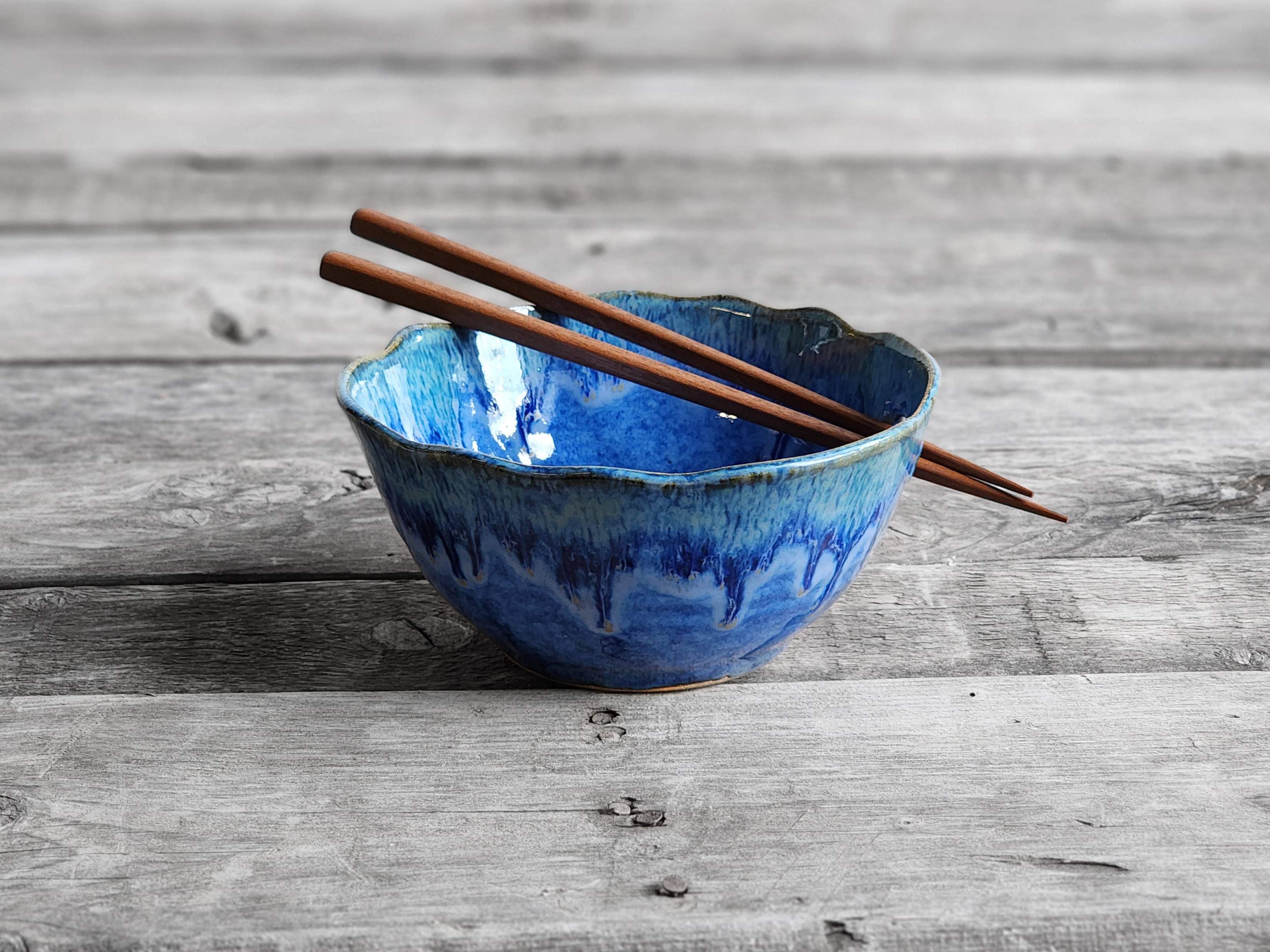Ramen & Chopstick Bowls - Wavy Edge - Made to Order