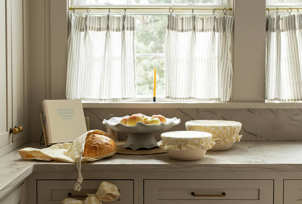 Gingham Reversible Bowl Cover | Reusable Fabric