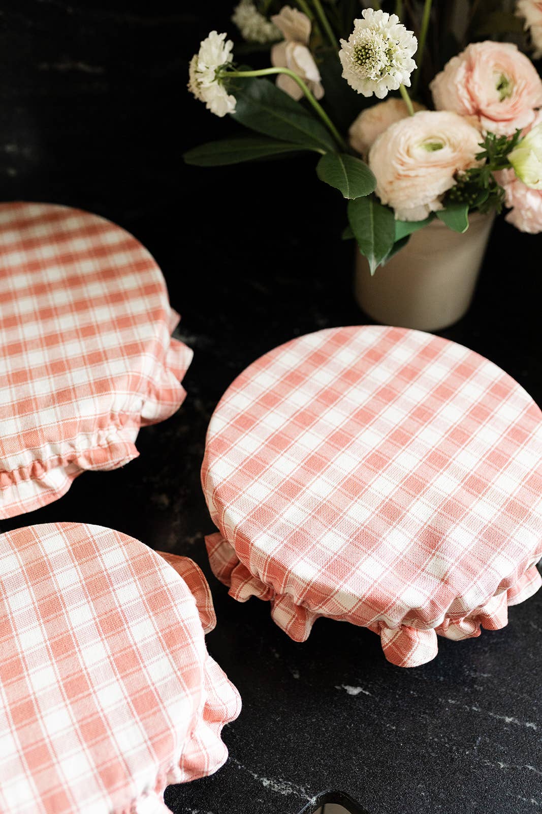 Gingham Reversible Bowl Cover | Reusable Fabric