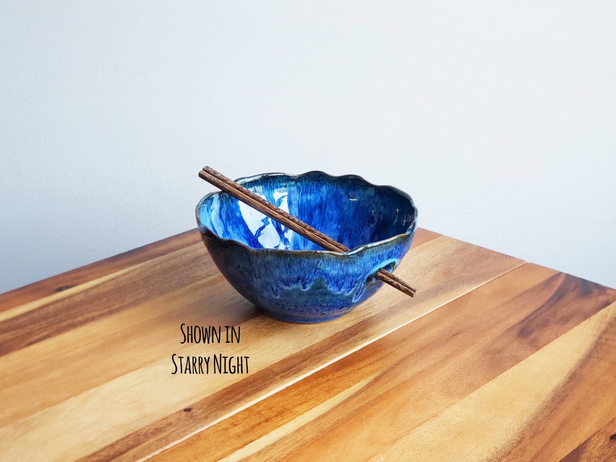 Ramen & Chopstick Bowls - Wavy Edge - Made to Order